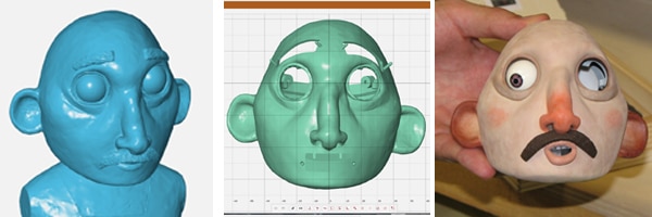 initial et ma vie de courgette impression 3D plastique impression 3d stéréolithographie polyjet 3d