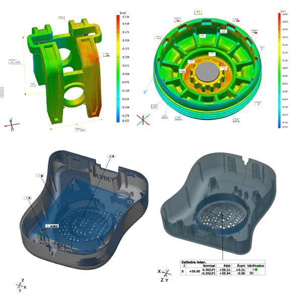 controle3d piece rapport cartographie initial fichier CAO 3d