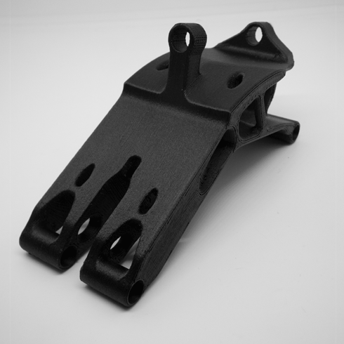 filament depose de fil nylon 12 CF carbon impression 3D noir piece 3d