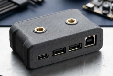 Boîtier électronique sur mesure MJF avec inserts laiton