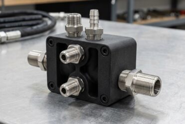 Manifold hydraulique monobloc impression 3D MJF